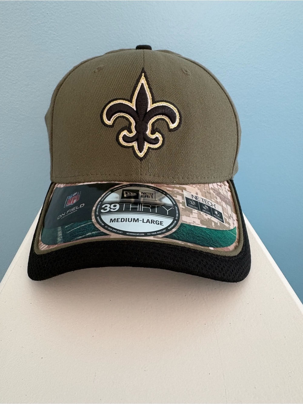 New Era New Orleans Saints Salute to Service 2014 39Thirty Fitted Hat M/L  NWT